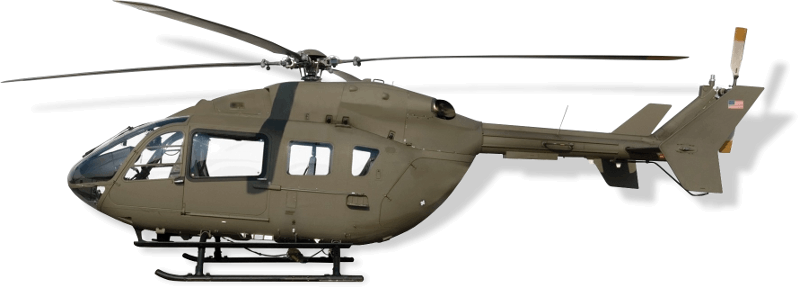 A 3D model of a UH-72 Lakota Helicopter